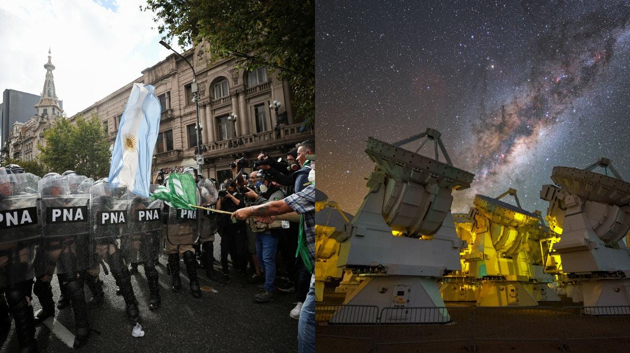 Las protestas en Argentina y el conflicto entre Aes Andes y el Observatorio Europeo Austral