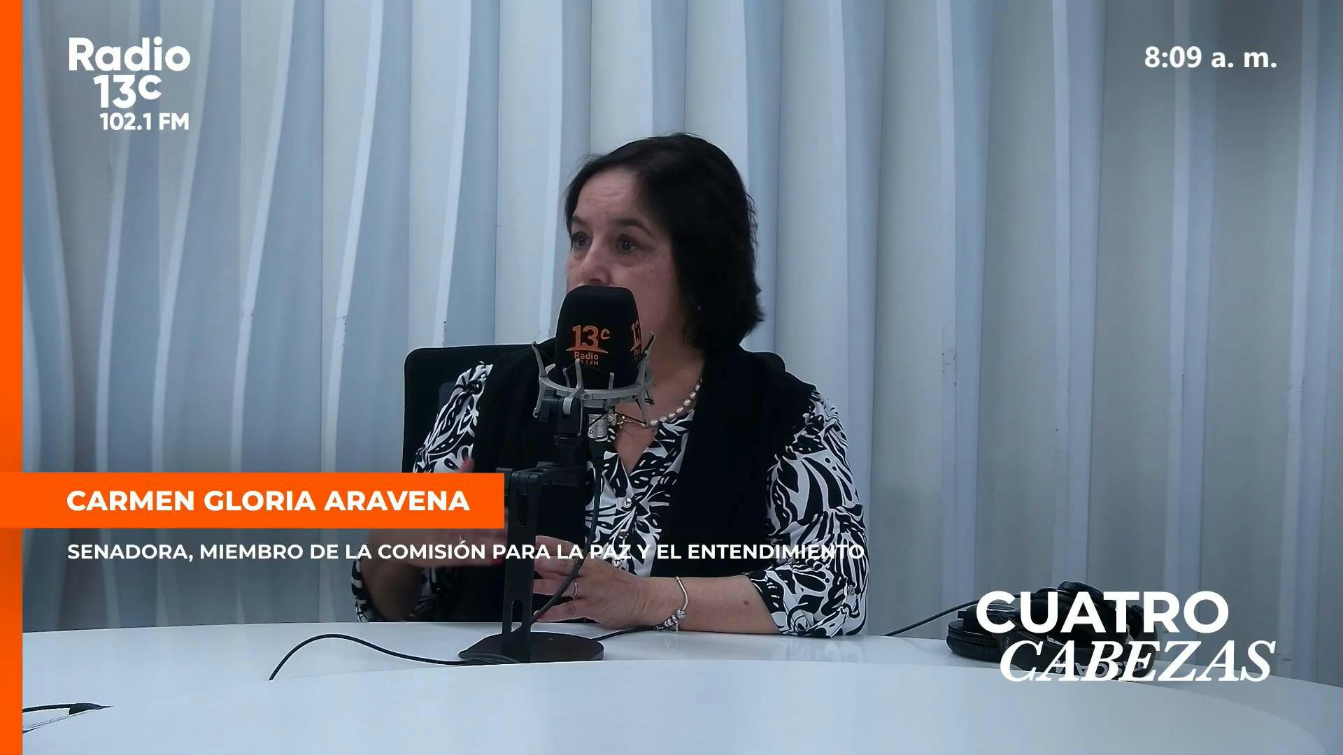Senadora Aravena y críticas de octubrismo a Comisión para la Paz: “Se han puesto a criticar algo que no conocían”