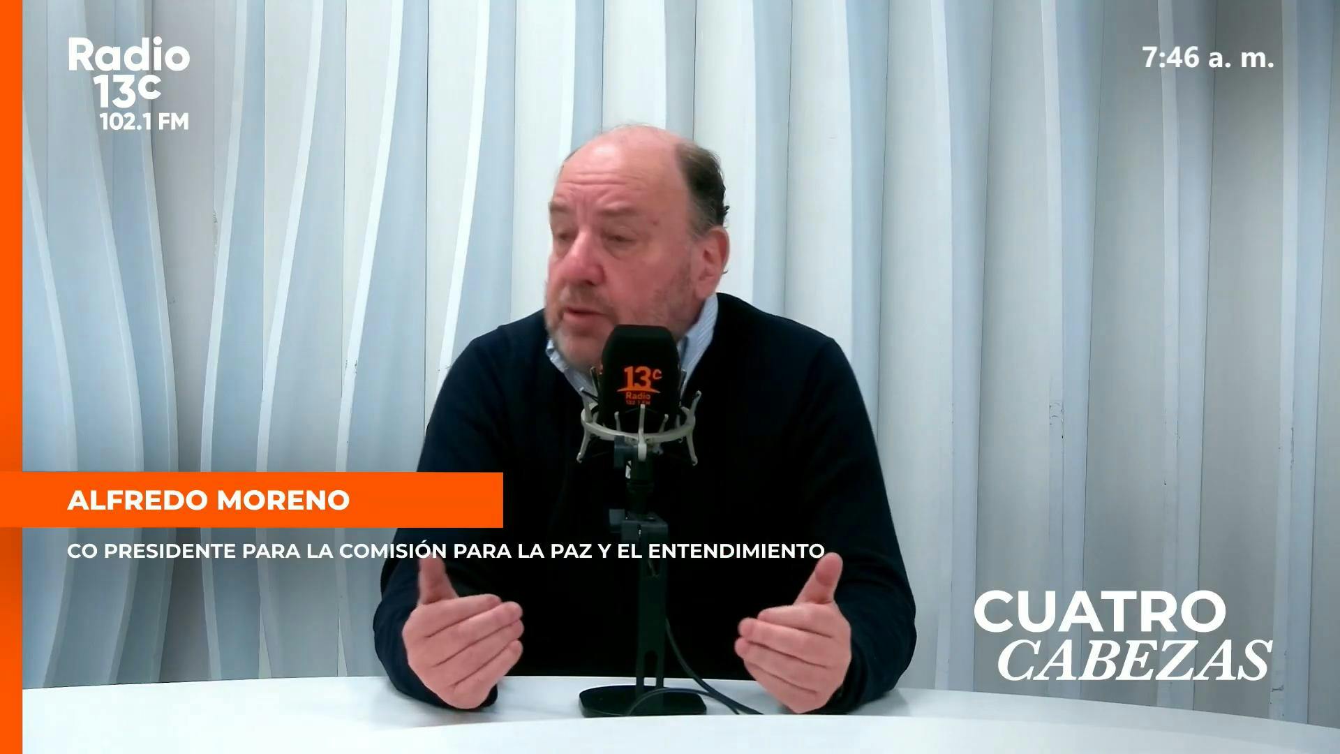 Alfredo Moreno y Comisión para la Paz: “Tener una solución pacífica incluye que los grupos armados tienen que estar controlados”