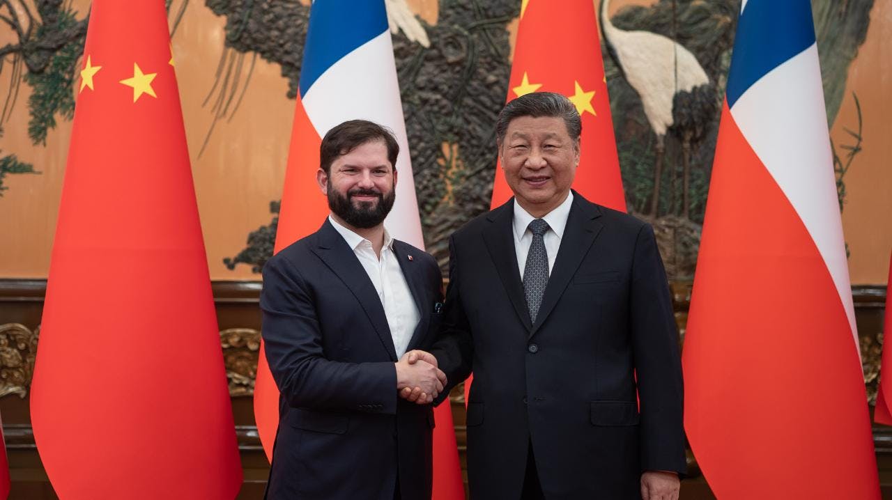 La reunión bilateral del Presidente Gabriel Boric y Xi Jinping en China