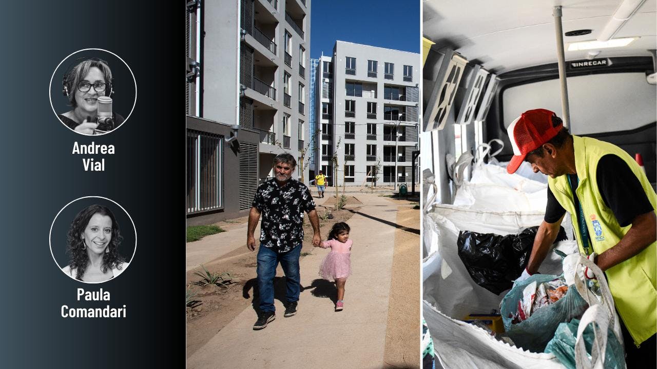 Vial y Comandari por el reciclaje en Chile y el paso del campamento a la casa propia