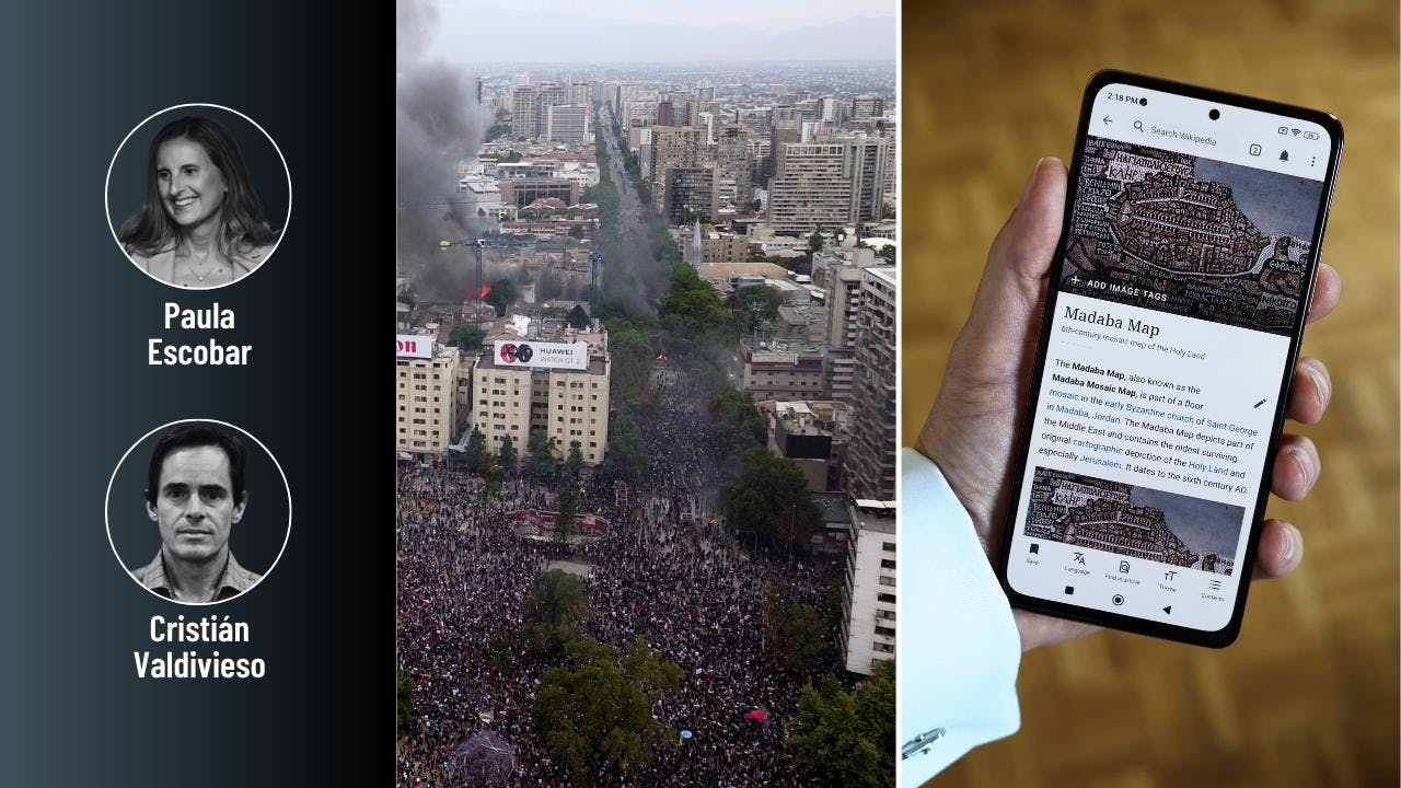 Escobar y Valdivieso por la guerra cultural que llegó a Wikipedia y la adhesión que tuvo el estallido social