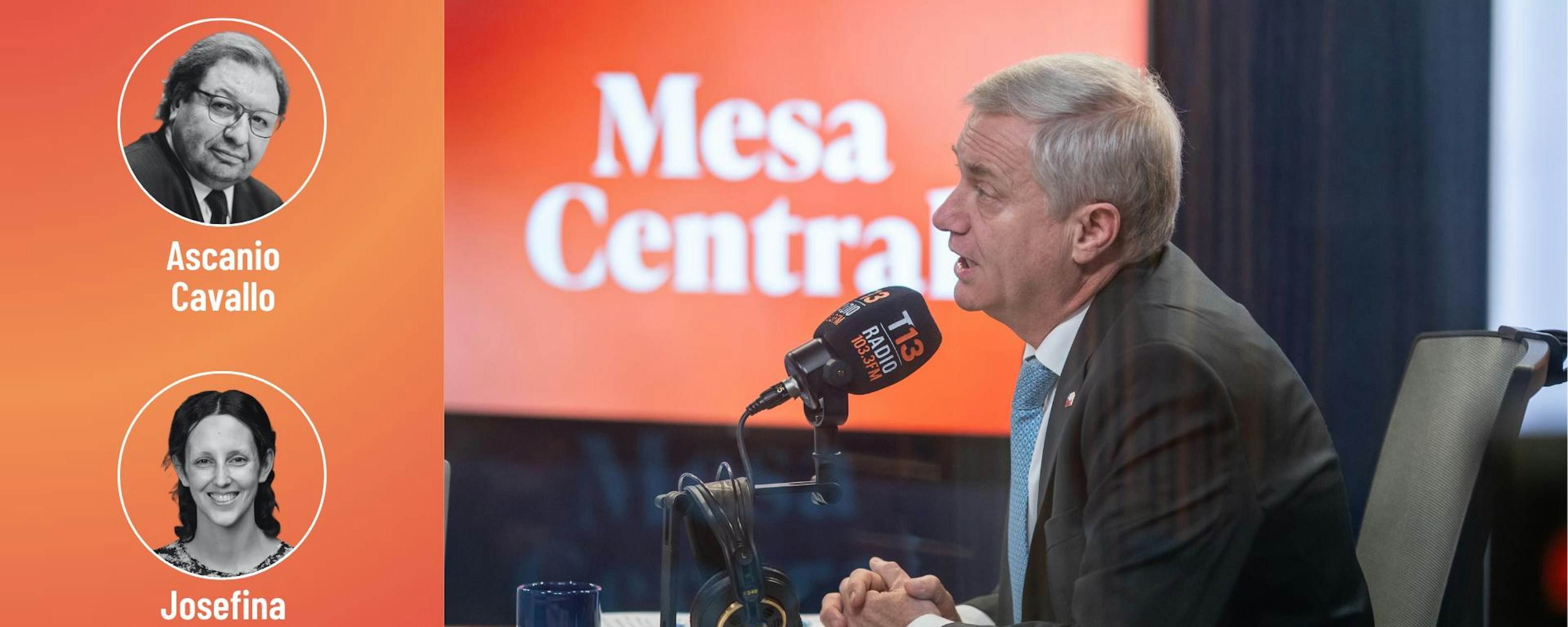 Cavallo y Araos por la entrevista al Presidente José Antonio Kast en Mesa Central