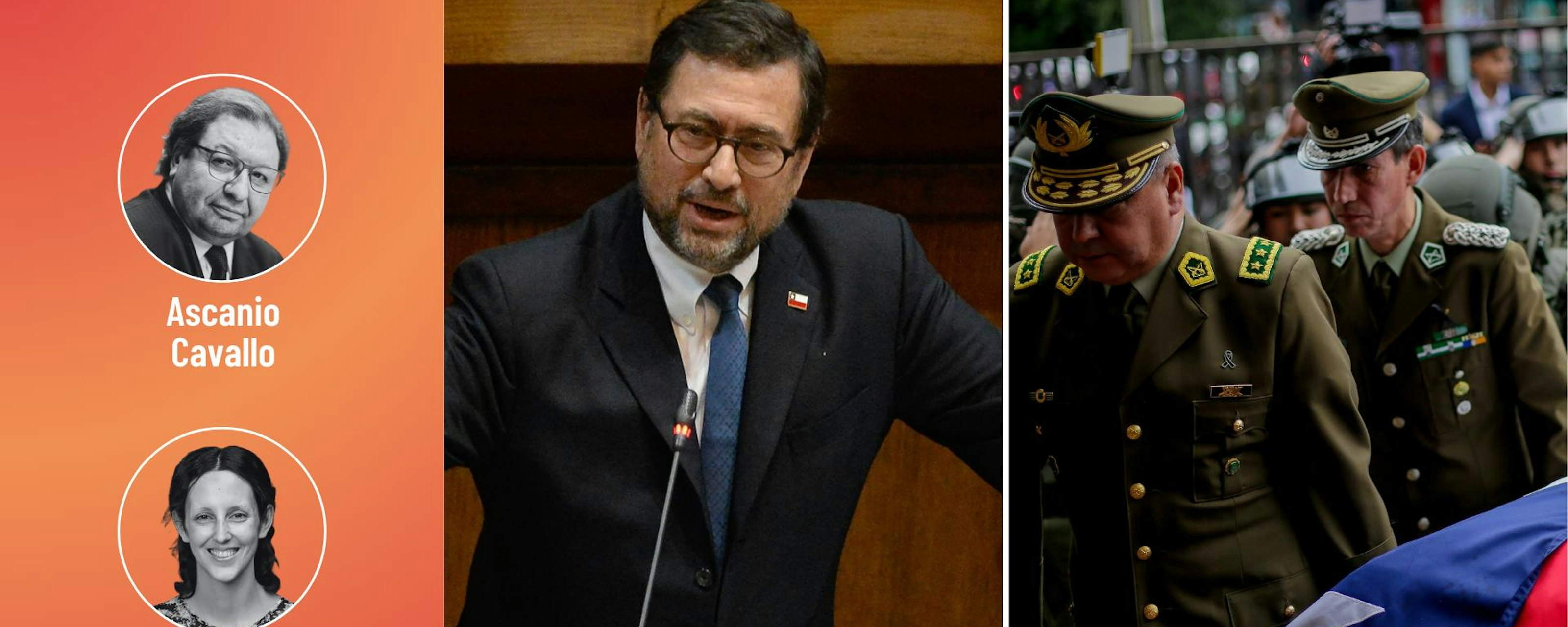 Cavallo y Araos por la interpelación del canciller y cambios en la agenda de seguridad tras muerte de carabinero