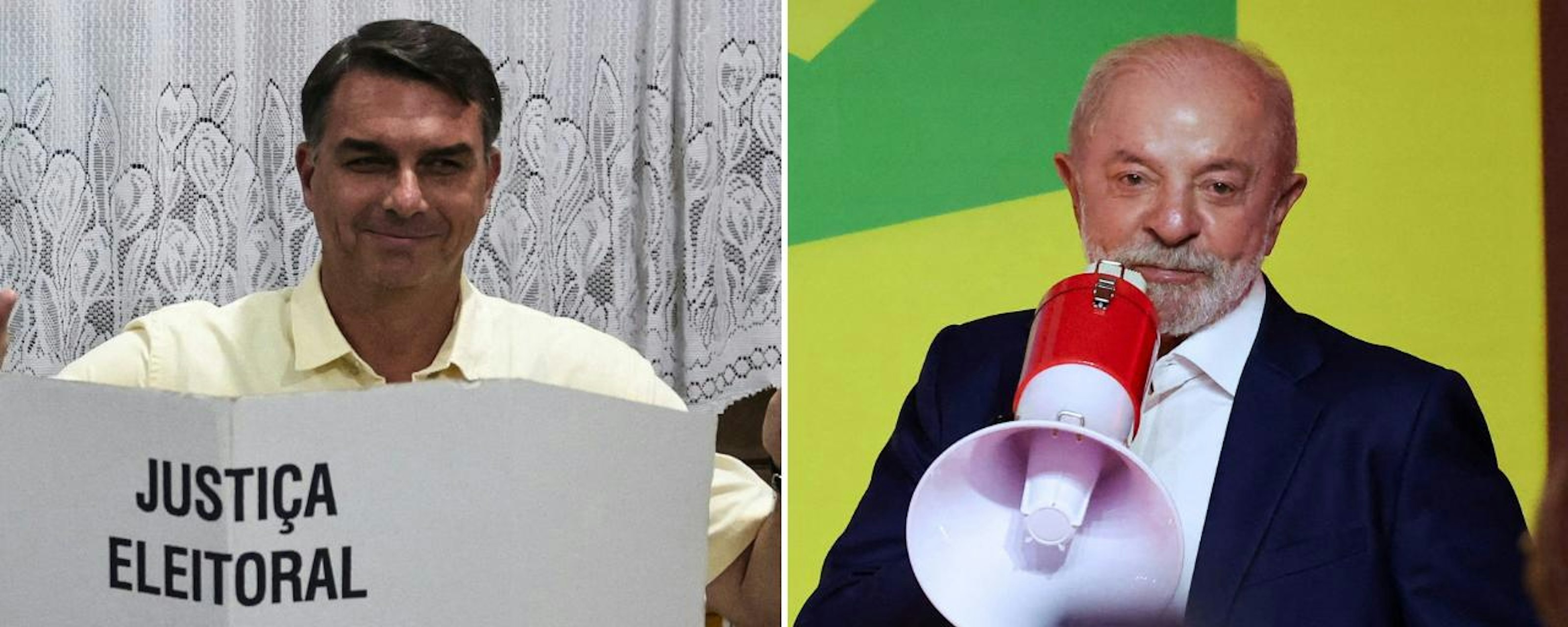 Flávio Bolsonaro y Lula da Silva avanzaron a la segunda vuelta presidencial en Brasil, con una diferencia de dos puntos