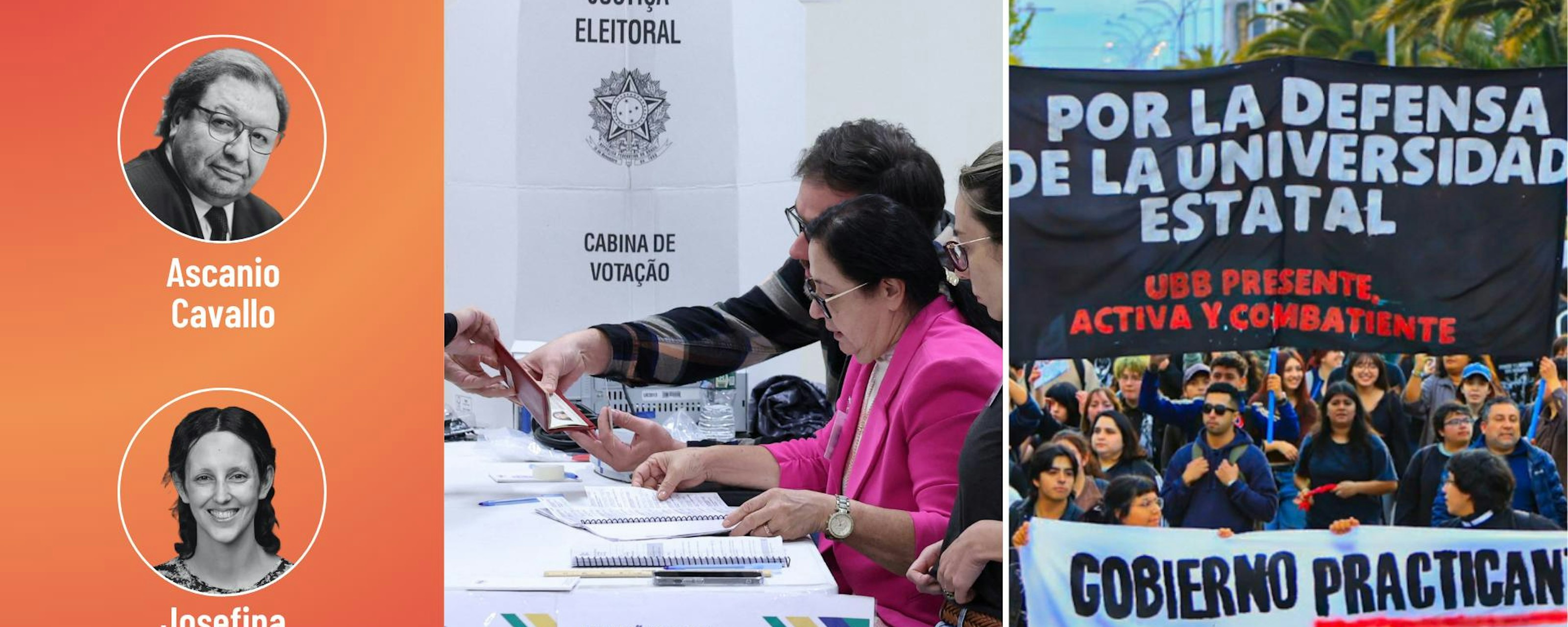 Cavallo y Araos por el movimiento estudiantil universitario y las elecciones en Brasil