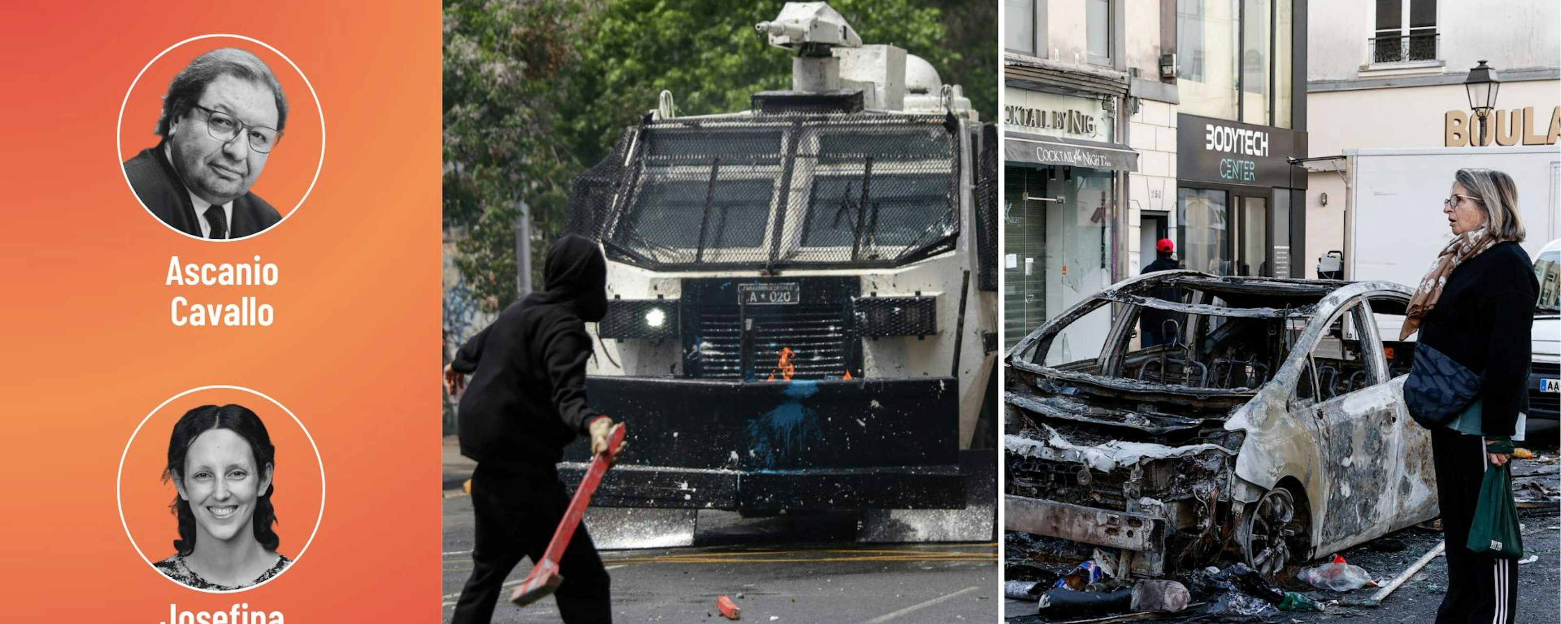 Cavallo y Araos por los siete años del estallido social y las protestas en Francia