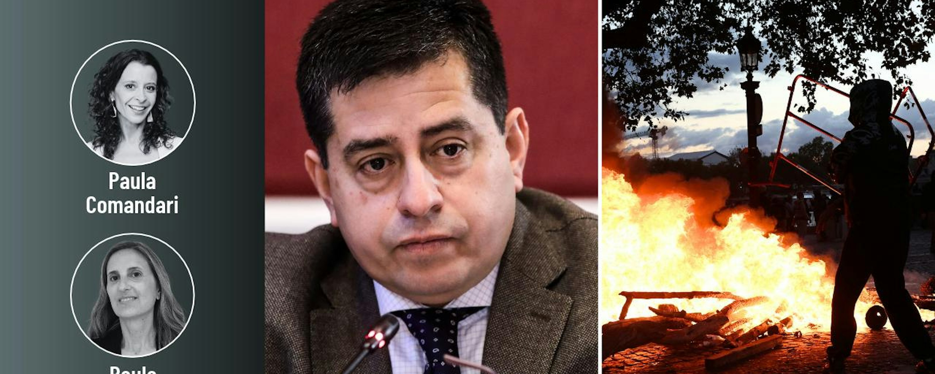 La salida del senador Araya de la Comisión de Constitución y las protestas y disturbios en Francia