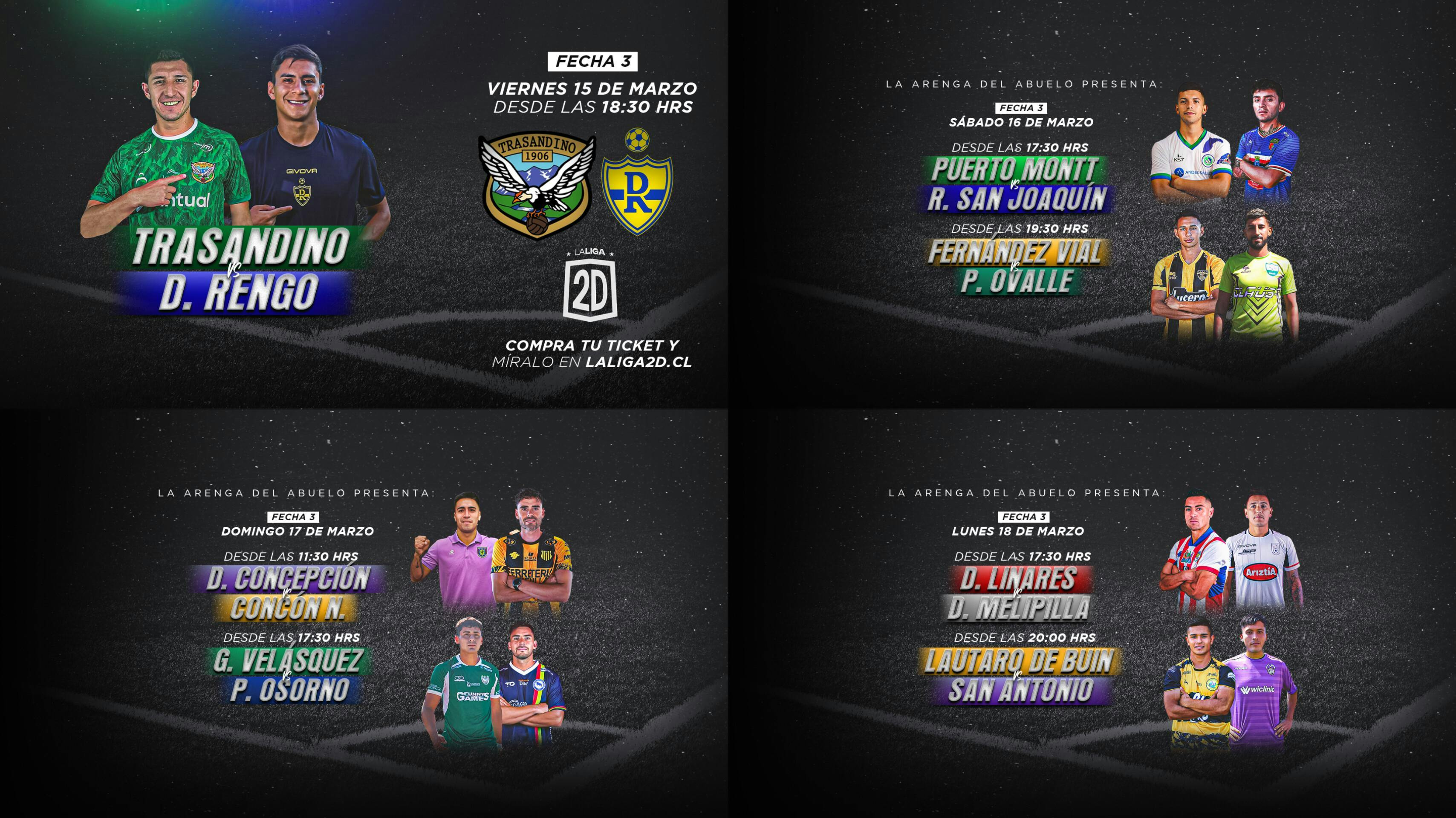La Liga 2D Anuncia su Tercera Jornada: transmitirán todos los partidos de la fecha