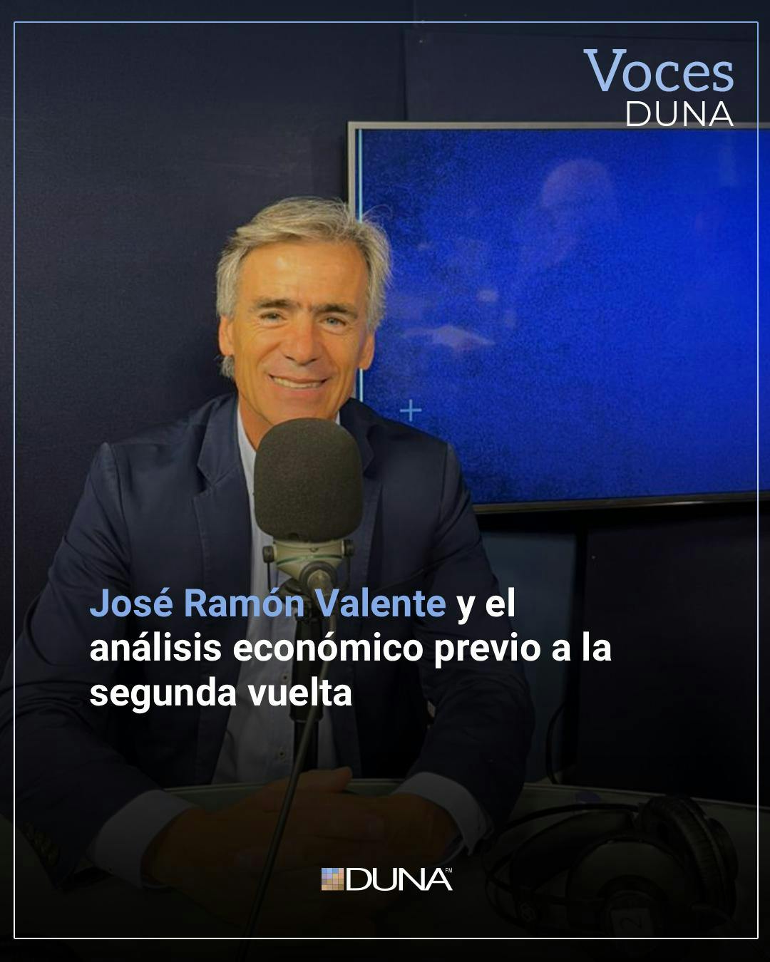 José Ramón Valente y el análisis económico previo a la segunda vuelta