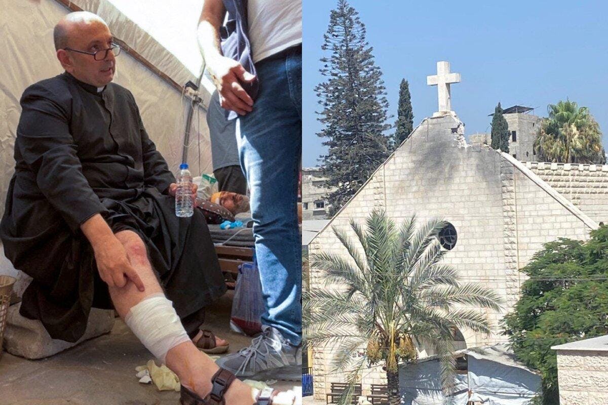 Israel ataca a la única iglesia católica en Gaza: Dos personas terminaron muertas y el sacerdote quedó herido