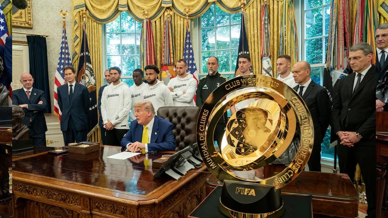 Jugadores de Juventus viven incómodo momento con Donald Trump en la Casa Blanca