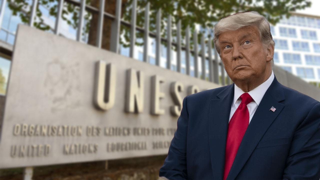 Donald Trump anuncia que Estados Unidos nuevamente se retira de la Unesco
