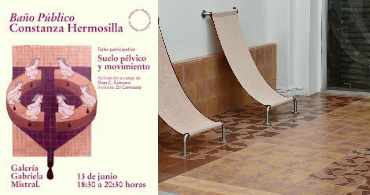 La exposición “Baño Público” de Constanza Hermosilla