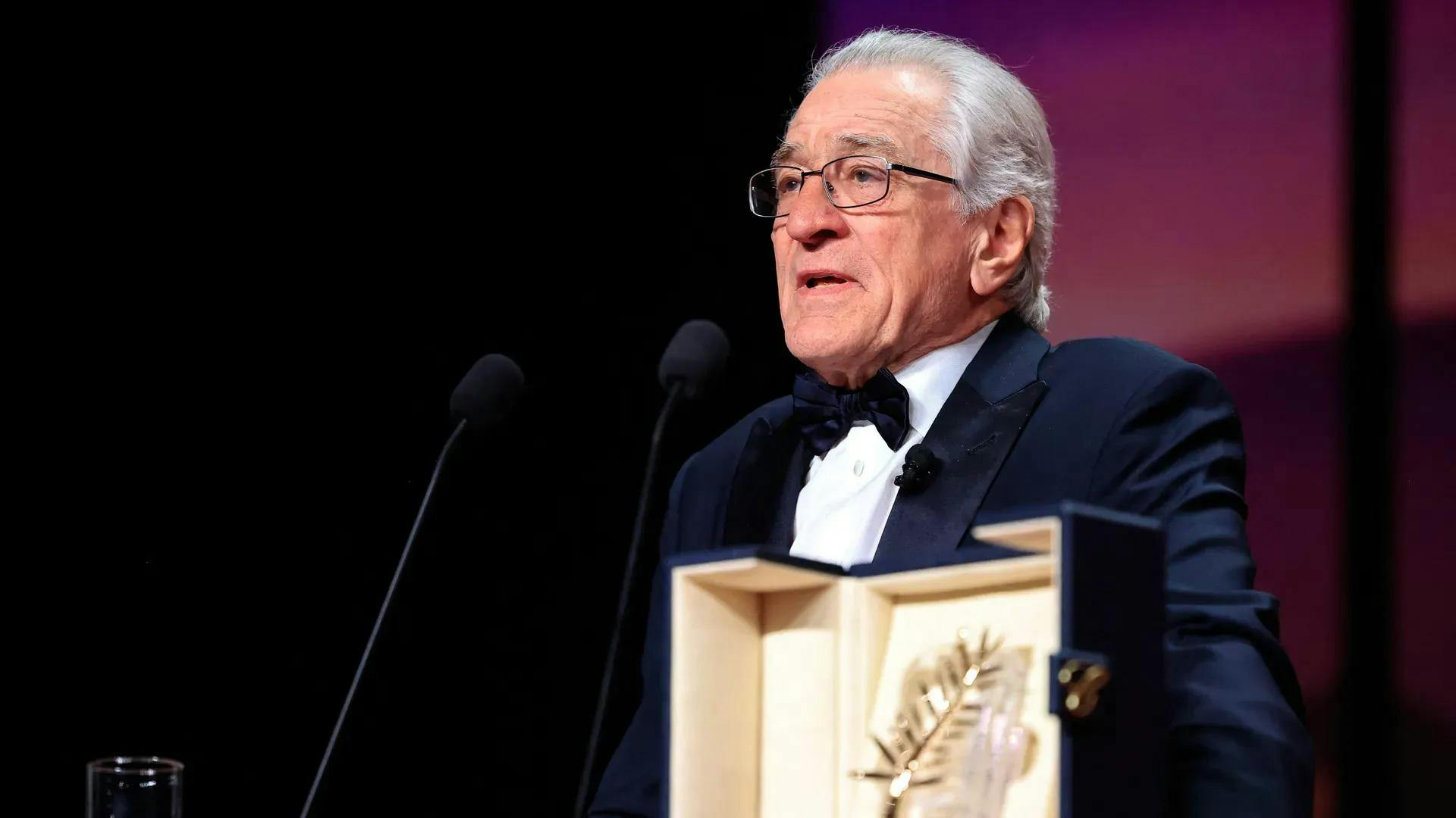 Robert De Niro llama a Donald Trump “presidente filisteo” en entrega de la Palma de oro honorífica en Cannes