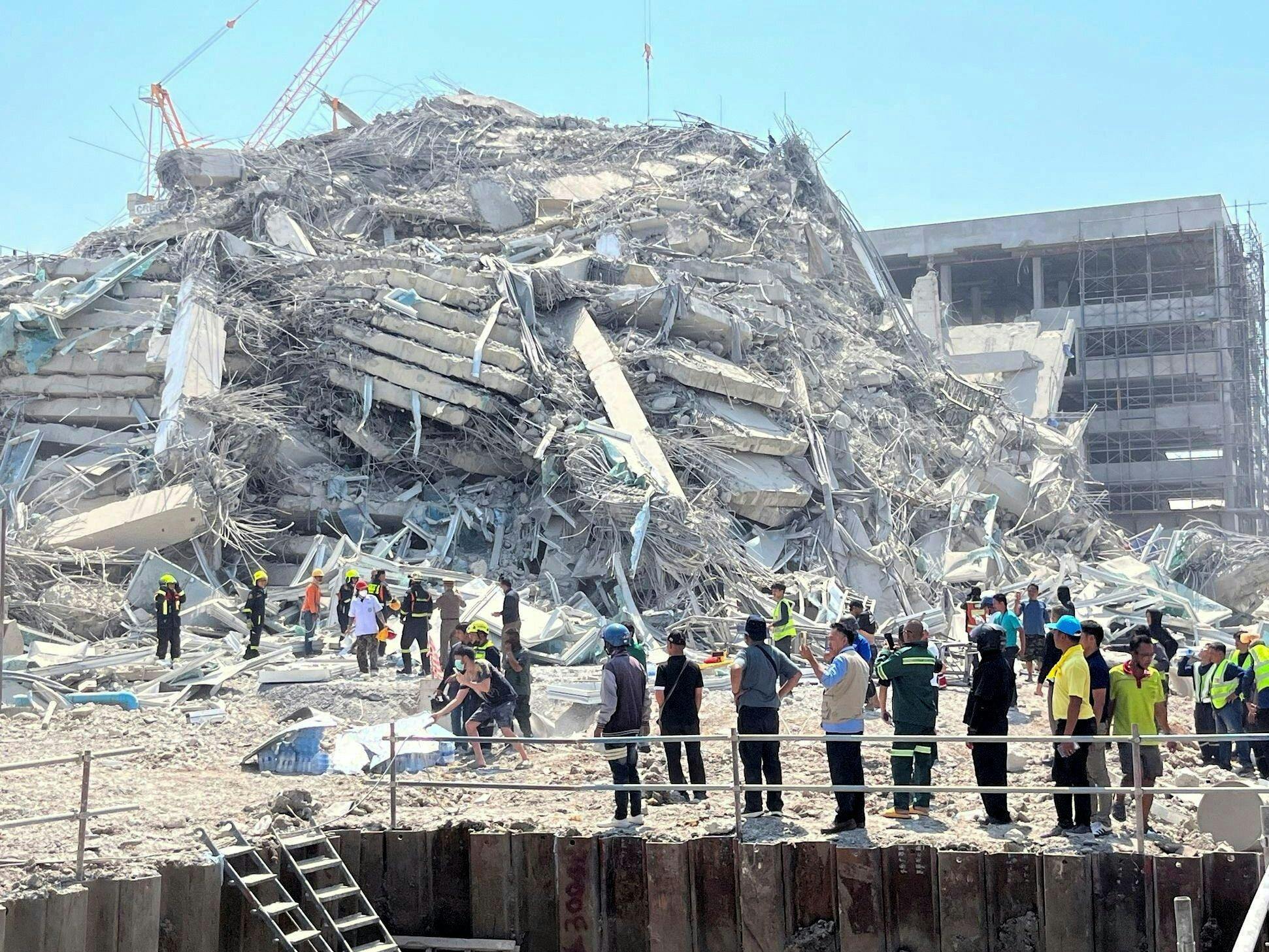 Terremoto de 7.7 en Birmania y Tailandia: Varios edificios caídos y cientos de atrapados