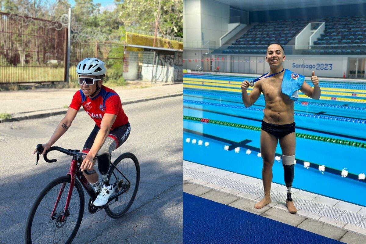 “Me gustaría que la gente se atreva”: La historia detrás de Bastián Berrios, el primer chileno con una amputación en realizar una triatlón