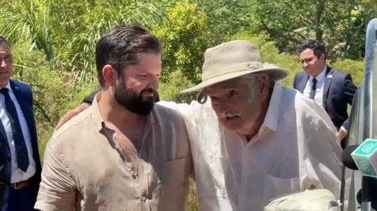 La reflexión de Pepe Mujica en visita de Presidente Gabriel Boric