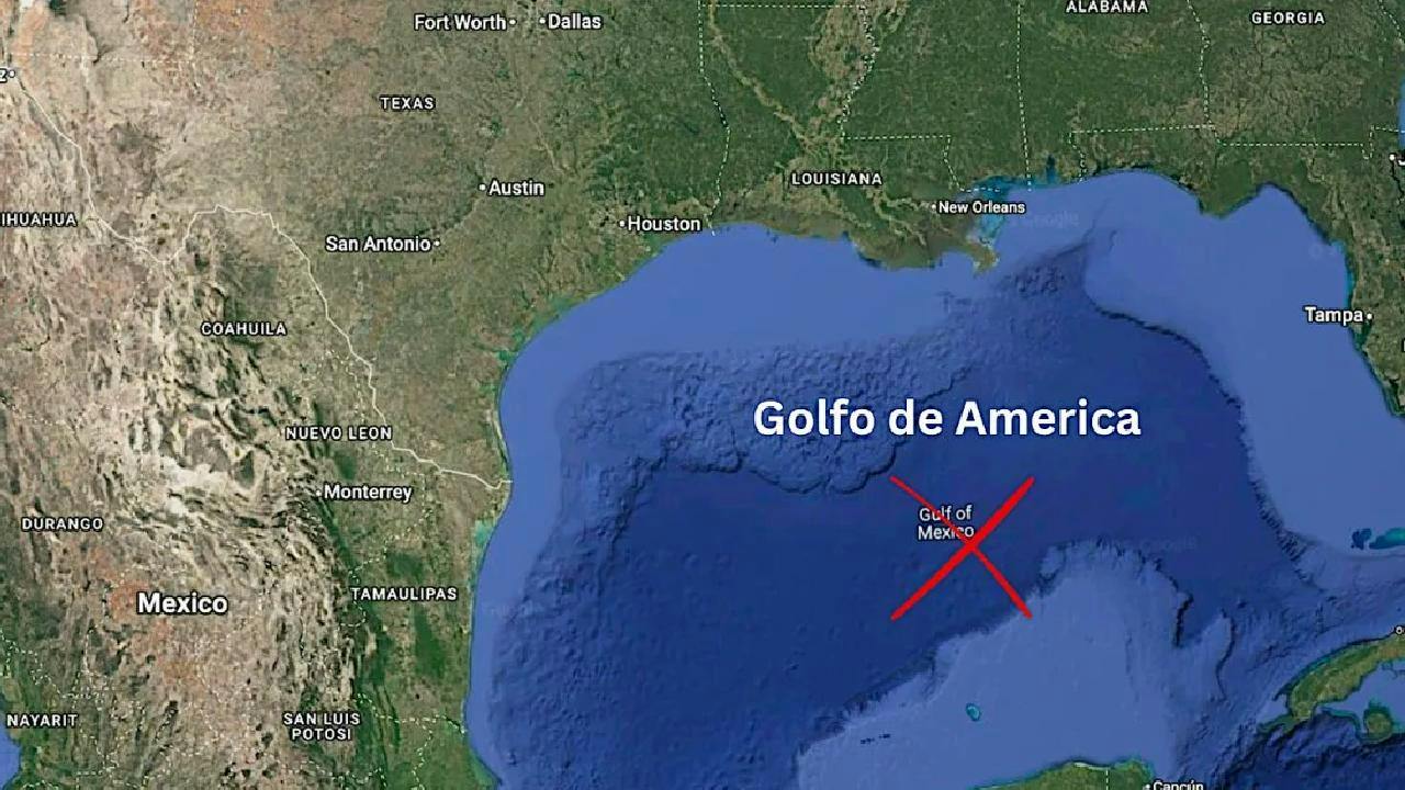 Google Maps cambiará el nombre del Golfo de México por el Golfo de América