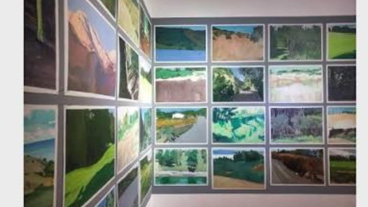 En Figura y Fondo César Gabler sobre la exposición de individual del artista Fede Taus, Paisajismos en la galería independiente Departamento Jota