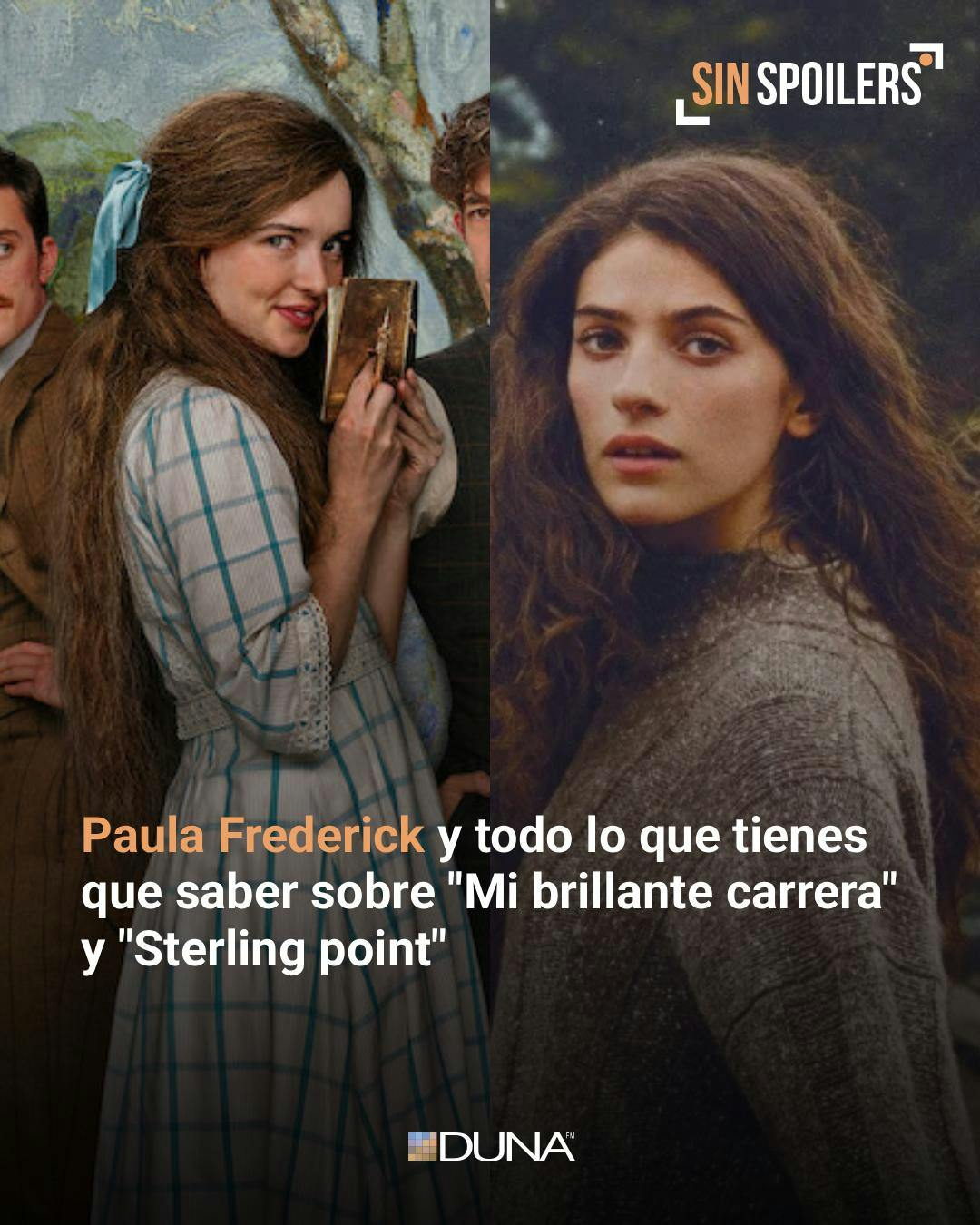 "Mi brillante carrera" y "Sterling point": Las recomendaciones de Paula Frederick