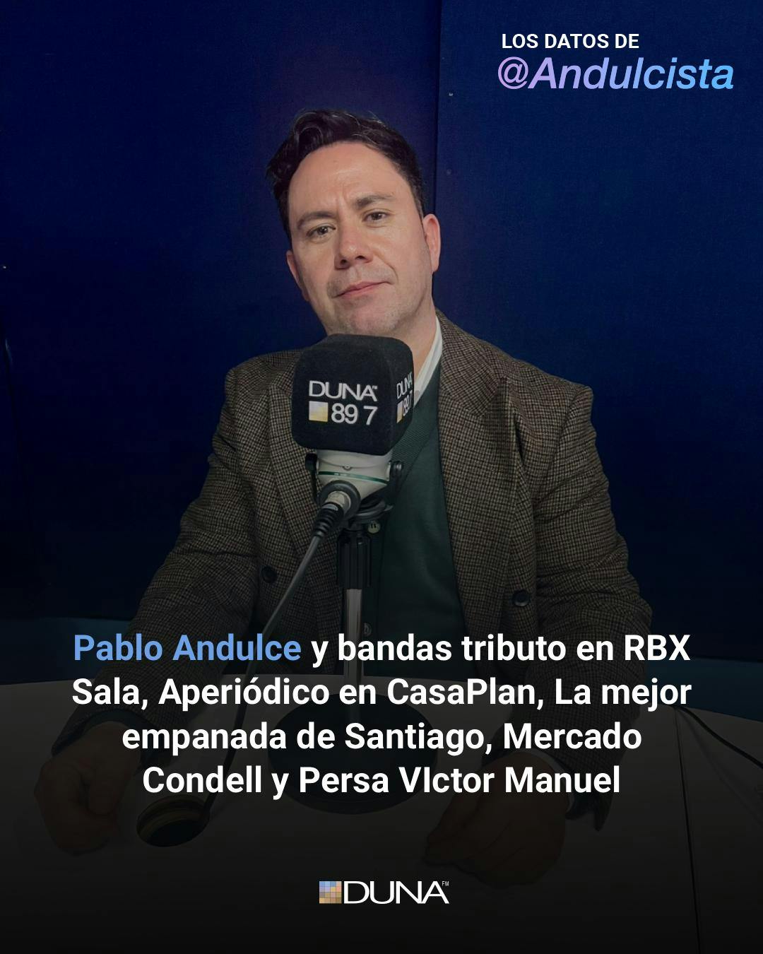 Andulcista: Bandas tributo en RBX Sala, Aperiódico en CasaPlan, La mejor empanada de Santiago o el deleite culinario del Mercado Condell y el Persa Victor Manuel