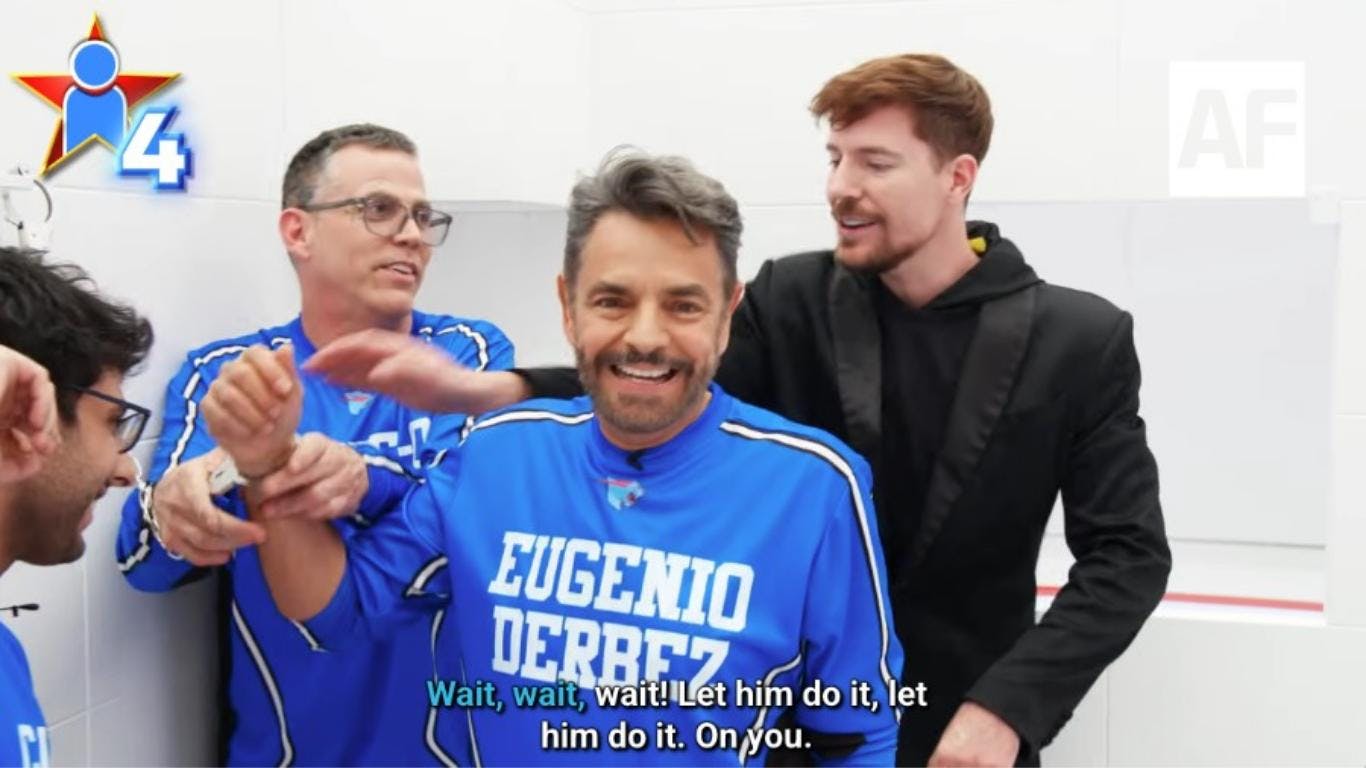 Eugenio Derbez brilla y llega a la semifinal en el nuevo reality de MrBeast
