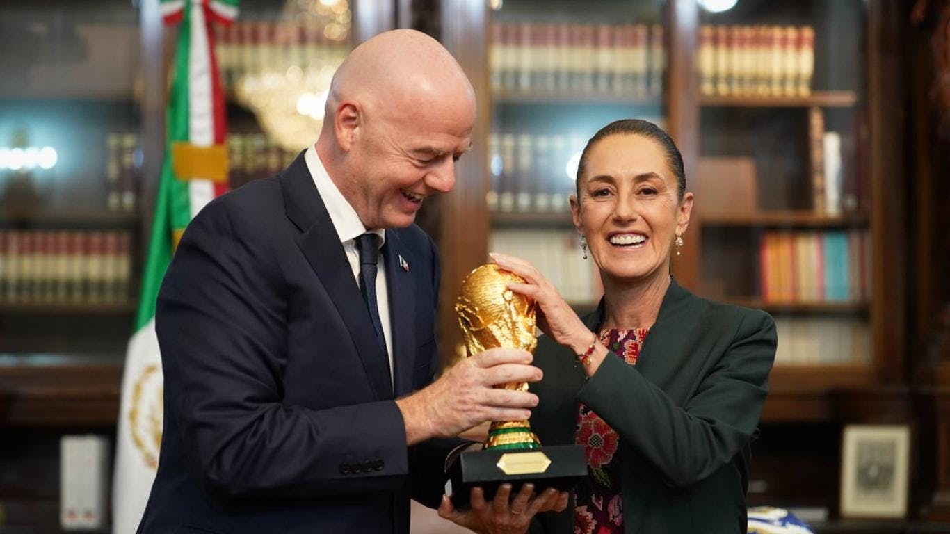 Infantino confirma el Mundial en México tras llamada con Sheinbaum