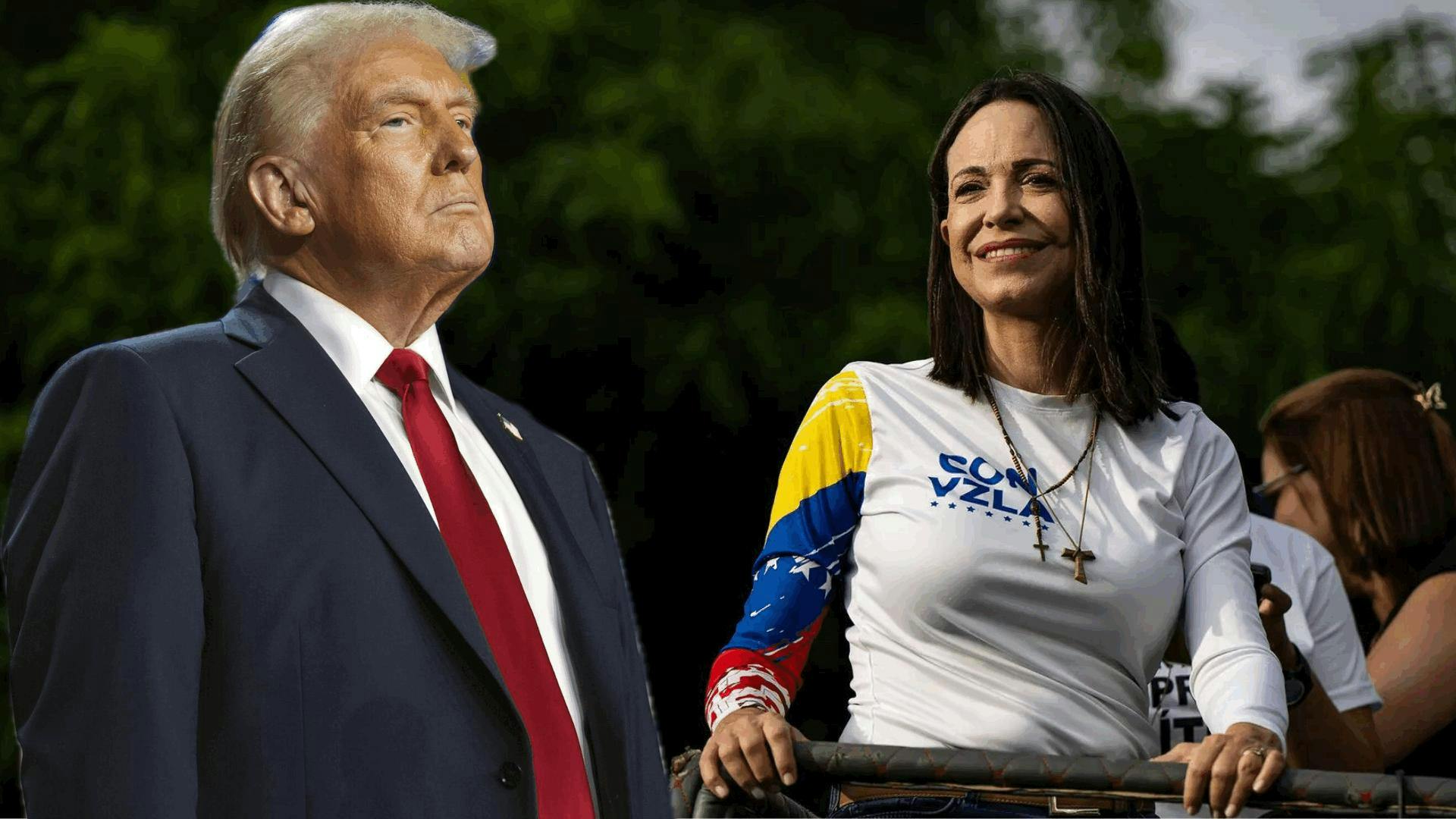 Trump y Machado sostienen segunda reunión en Casa Blanca para abordar posibles elecciones en Venezuela