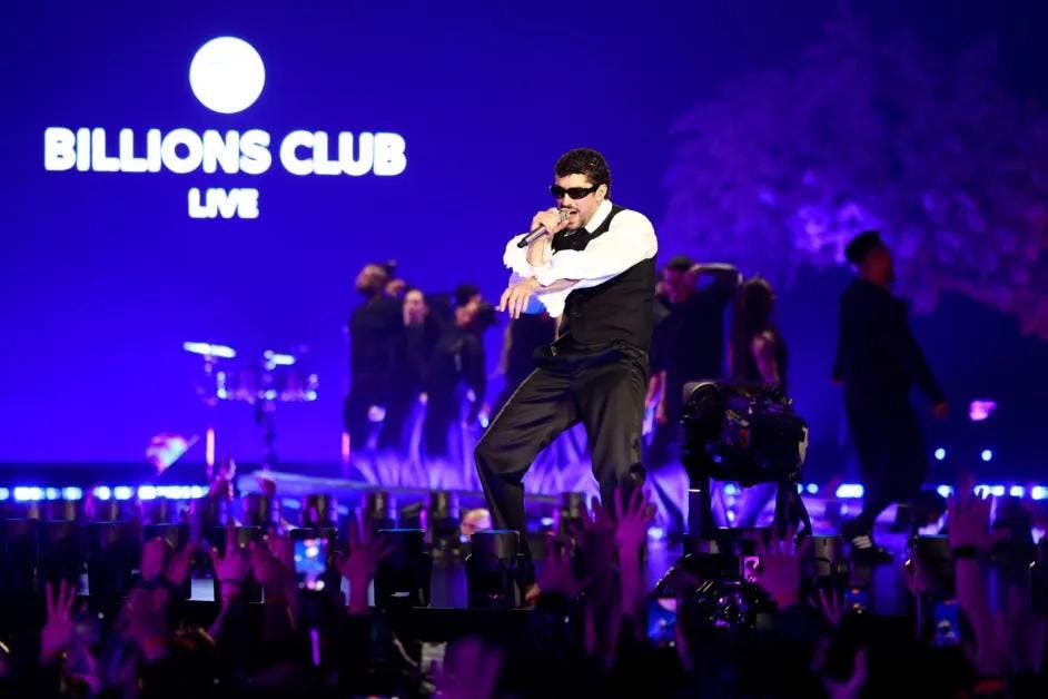 Bad Bunny debuta en Asia con concierto del Billions Club Live de Spotify en Tokio