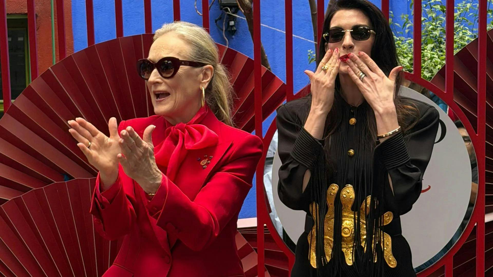 Anne Hathaway y Meryl Streep brillan en su visita a la CDMX