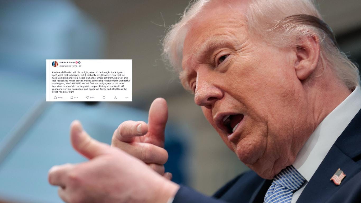 "Esta noche morirá toda una civilización": Trump lanza ultimátum final a Irán