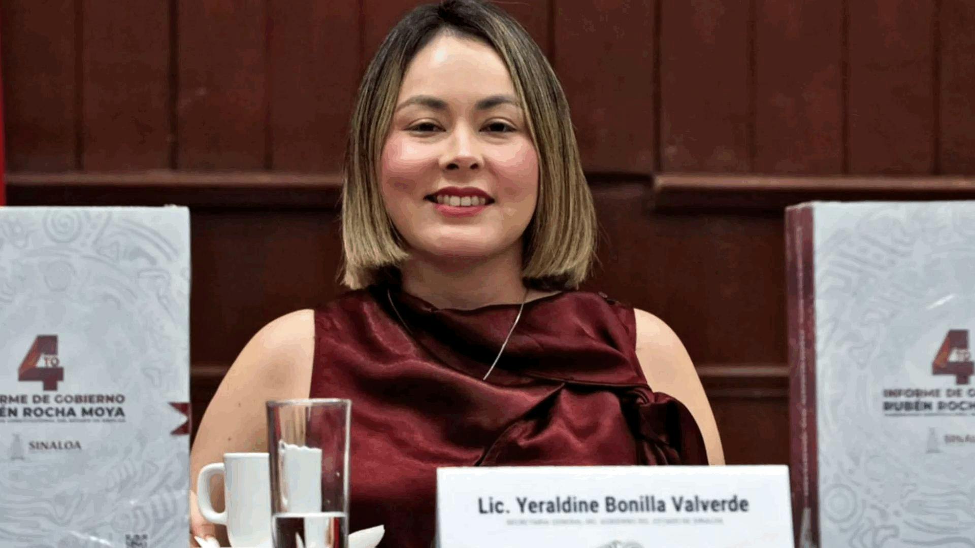 Congreso de Sinaloa designa a Yeraldine Bonilla como gobernadora tras la salida de Rocha Moya por acusaciones de Estados Unidos