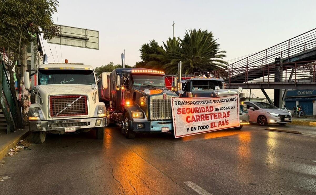Inician movilizaciones de transportistas y agricultores en CDMX; denuncian bloqueos policiales