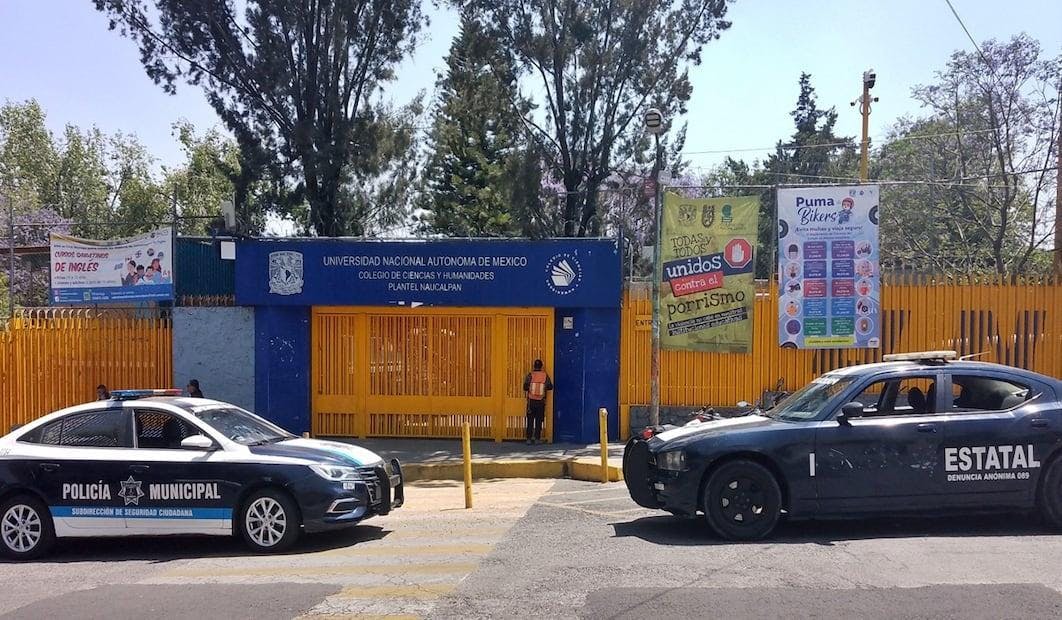 Activan protocolo de seguridad en CCH Naucalpan por amenaza de ataque