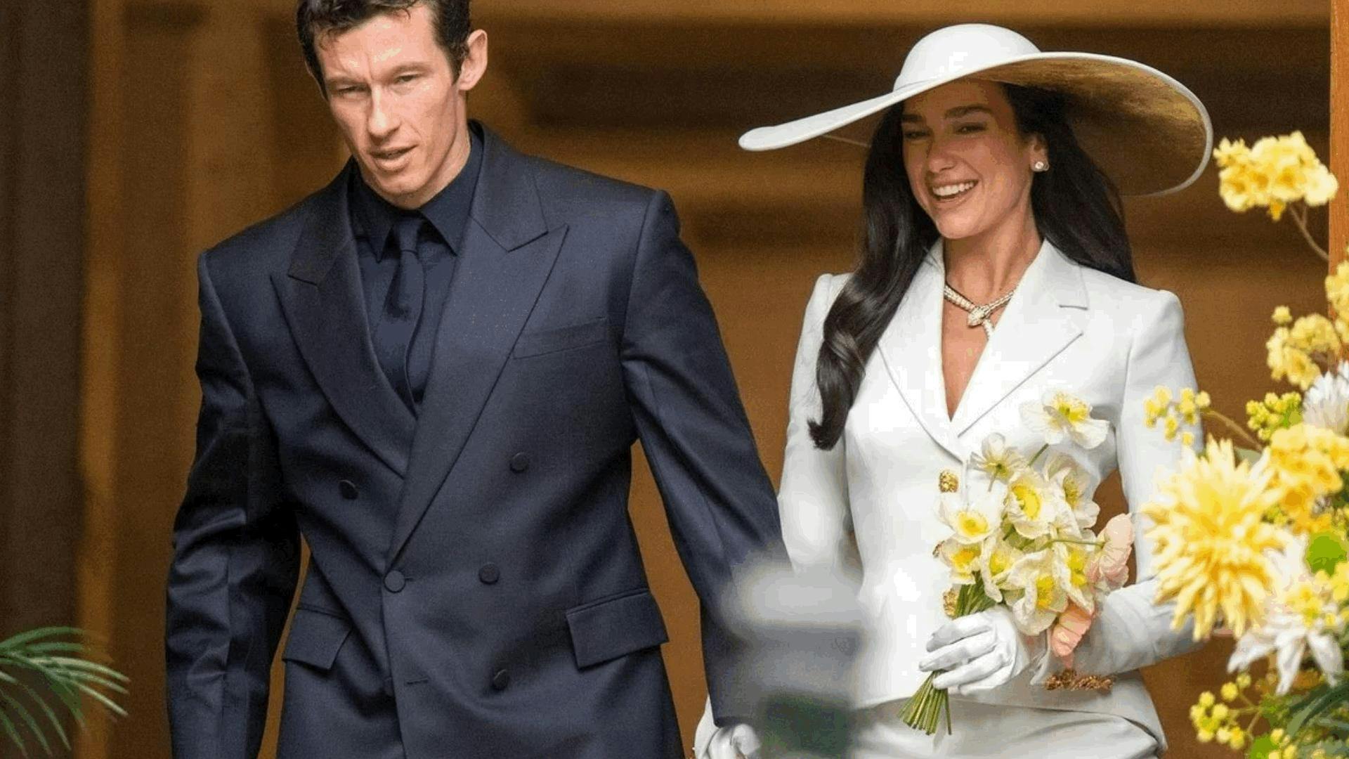 Dua Lipa y Callum Turner se casan en ceremonia íntima en Londres; planean segunda boda en Italia