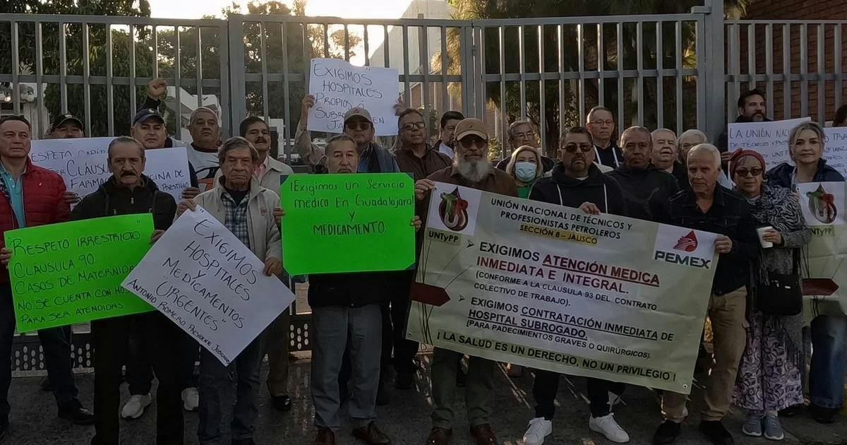 Jubilados de Pemex, CFE y Banobras se bajan de las marchas convocadas para el Mundial