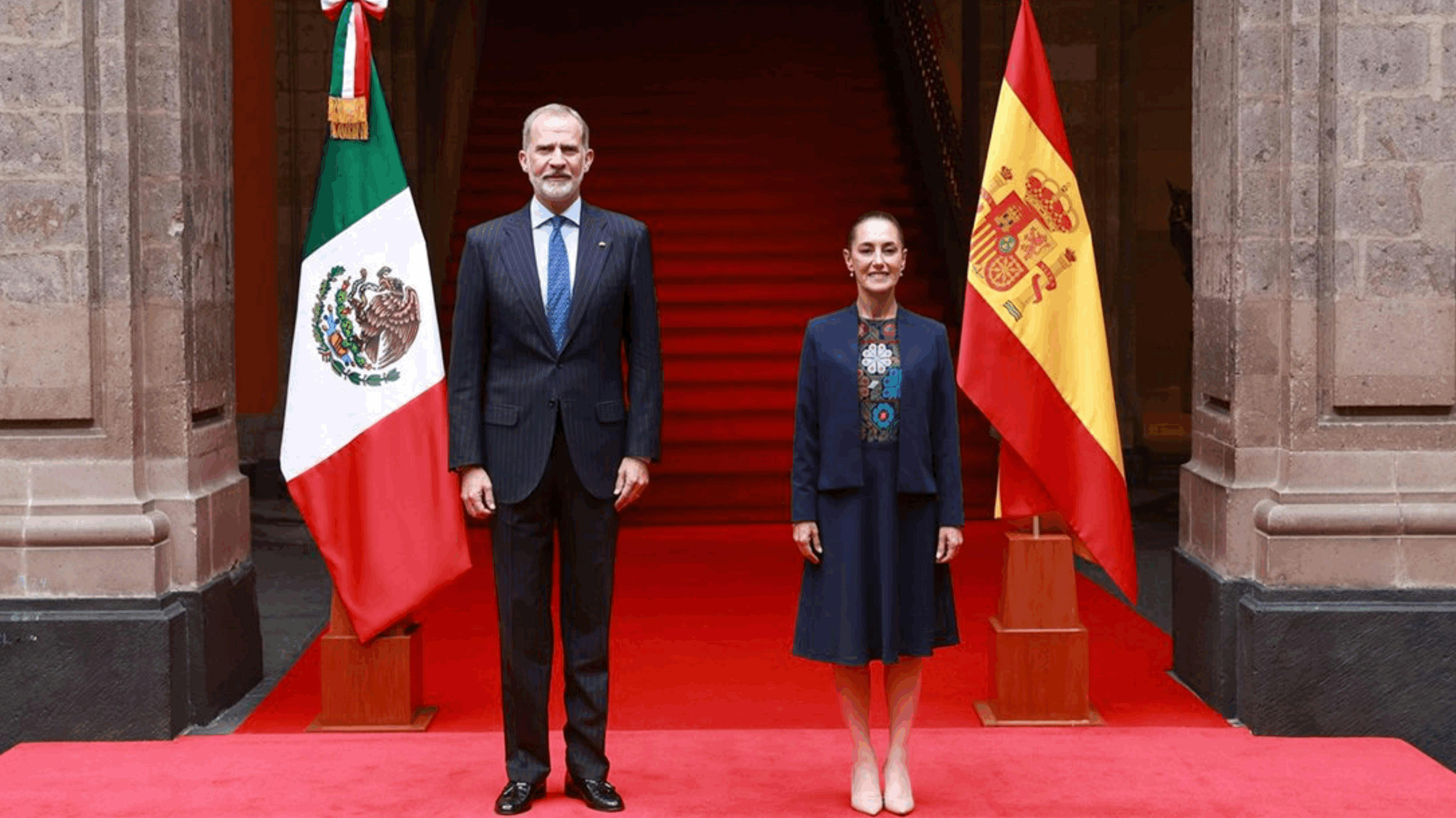 Sheinbaum y el rey Felipe VI acuerdan fortalecer relación bilateral y superar tensiones del pasado