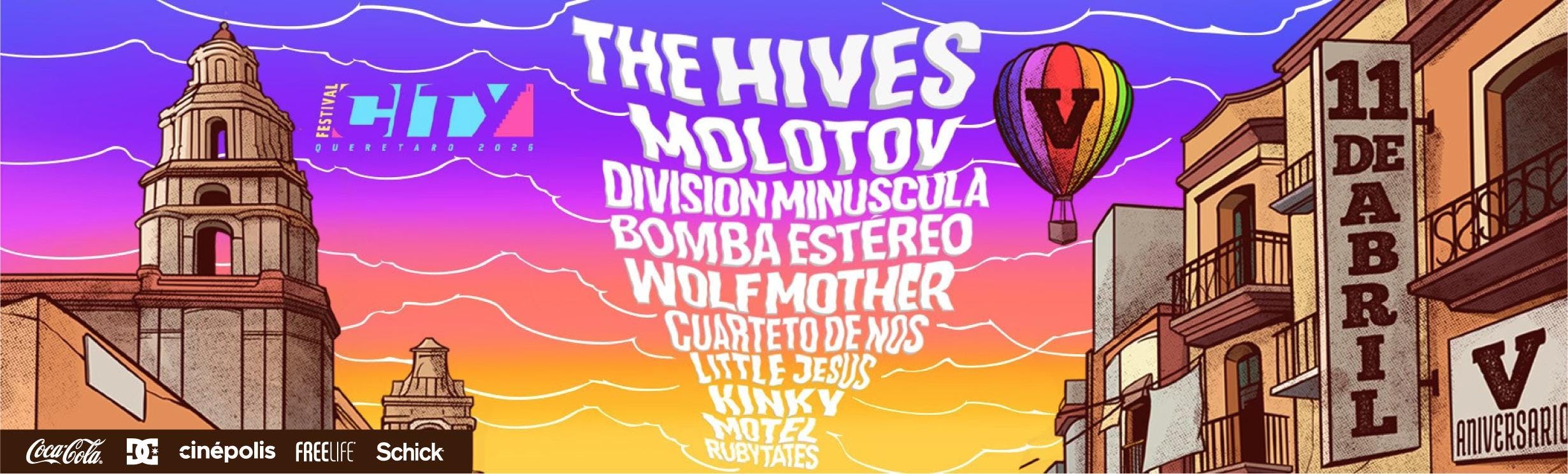 Festival City 2026 Querétaro: The Hives, Molotov y el V Aniversario con Lokura Querétaro