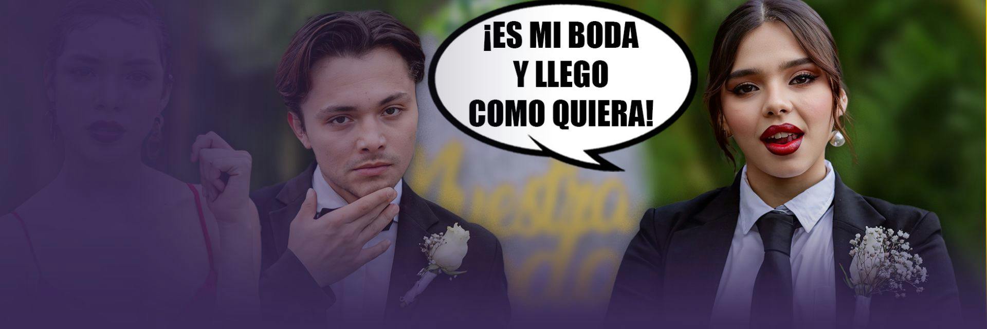 Llegó vestida de hombre a su boda