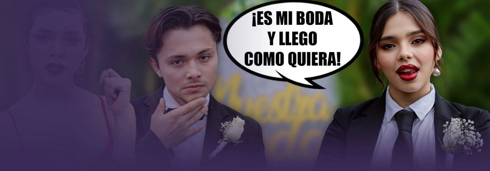 Llegó vestida de hombre a su boda