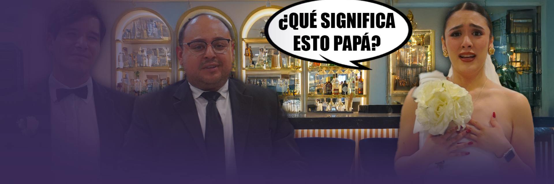 Novia descubrió la infidelidad de su padre el día de su boda