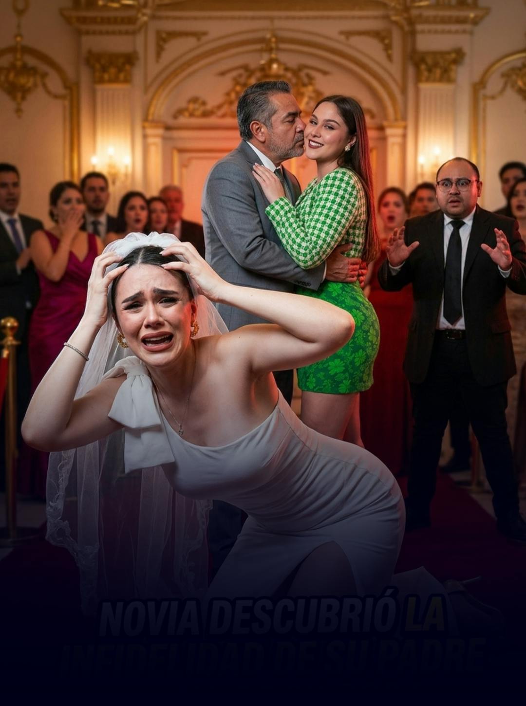 Novia descubrió la infidelidad de su padre el día de su boda
