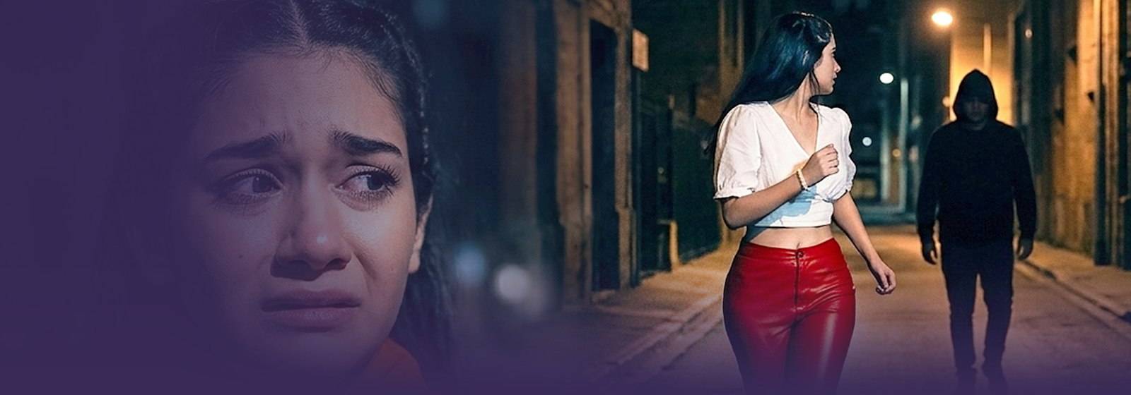 Caminaba sola a su casa mientras alguien la estaba siguiendo