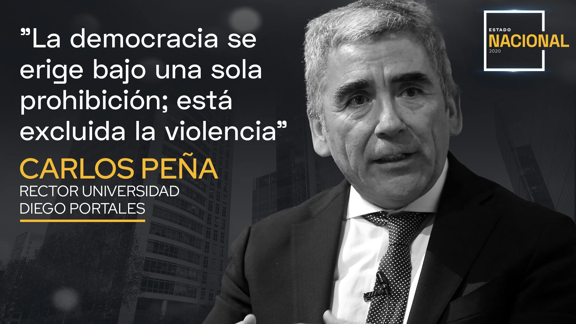 Carlos Peña se refiere a los cambios ocurridos a un año del estallido social
