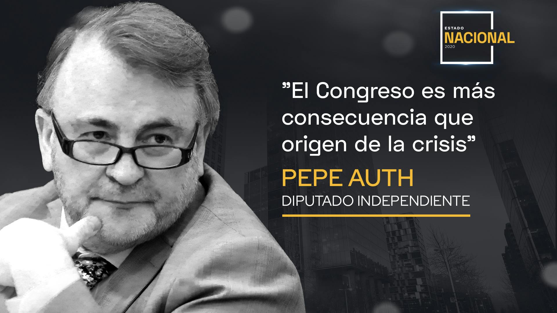 Pepe Auth: El Congreso es más consecuencia que origen de la crisis