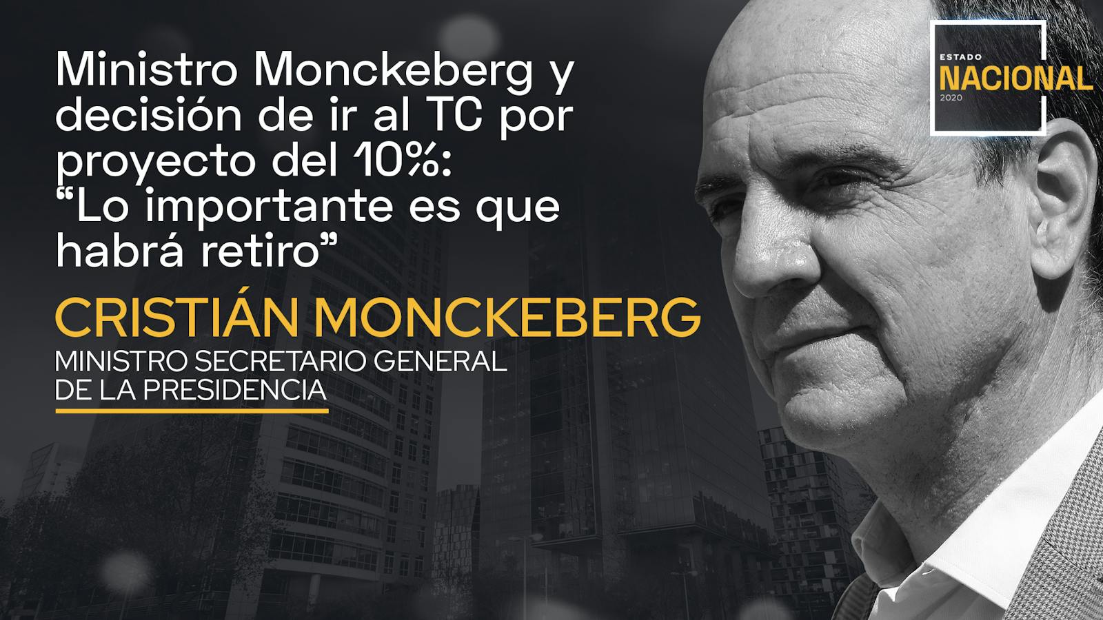 Ministro Monckeberg por proyectos de segundo retiro del 10%: "Lo importante es que habrá retiro" episode artwork