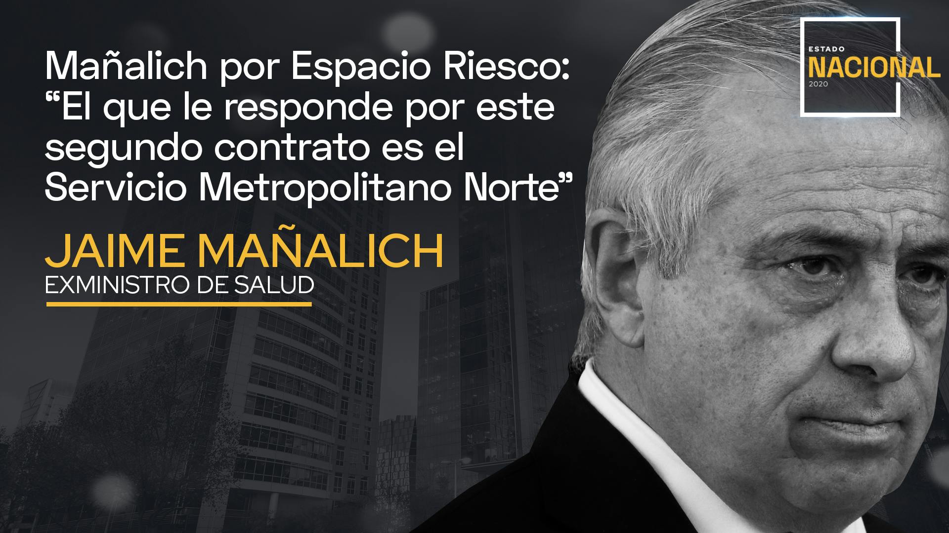 Mañalich por Espacio Riesco: El que le responde por este segundo contrato es el Servicio Metropolitano Norte