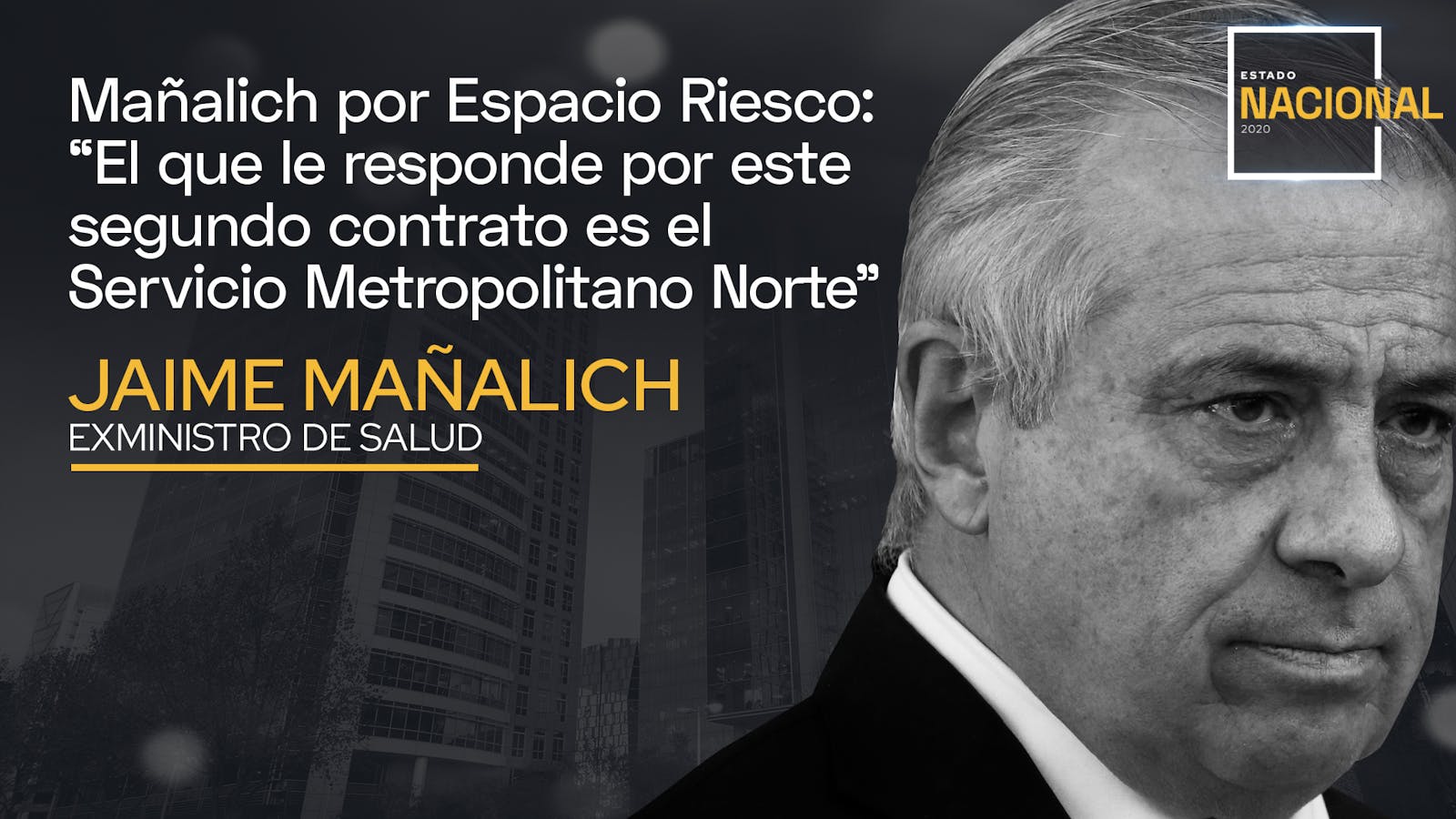 Mañalich por Espacio Riesco: "El que le responde por este segundo contrato es el Servicio Metropolitano Norte" episode artwork
