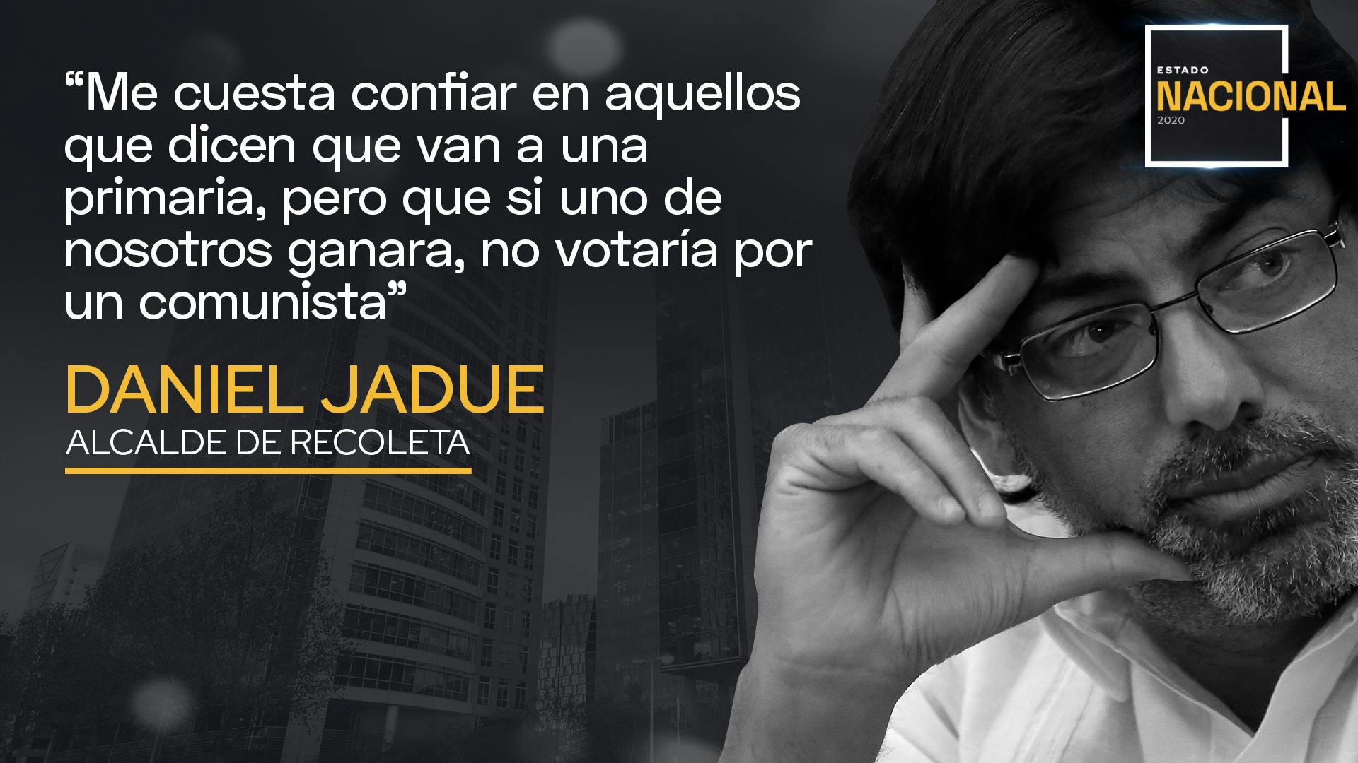 Jadue: Me cuesta confiar en aquellos que dicen que van a una primaria, pero que si uno de nosotros ganara, no votaría por un comunista